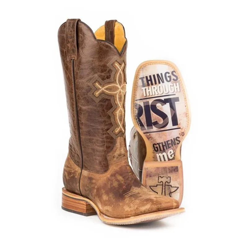 Tin Haul Mens Ichthys Aroundus Sq Toe Boots - Image 2