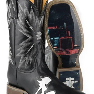 Tin Haul Mens Keep On Truckin Square Toe Boots