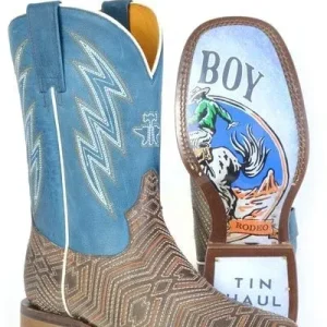 Tin Haul Mens Retro Rodeo Sole Boots