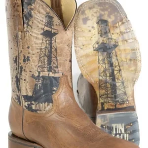Tin Haul Mens Roughneck Square Toe Boots