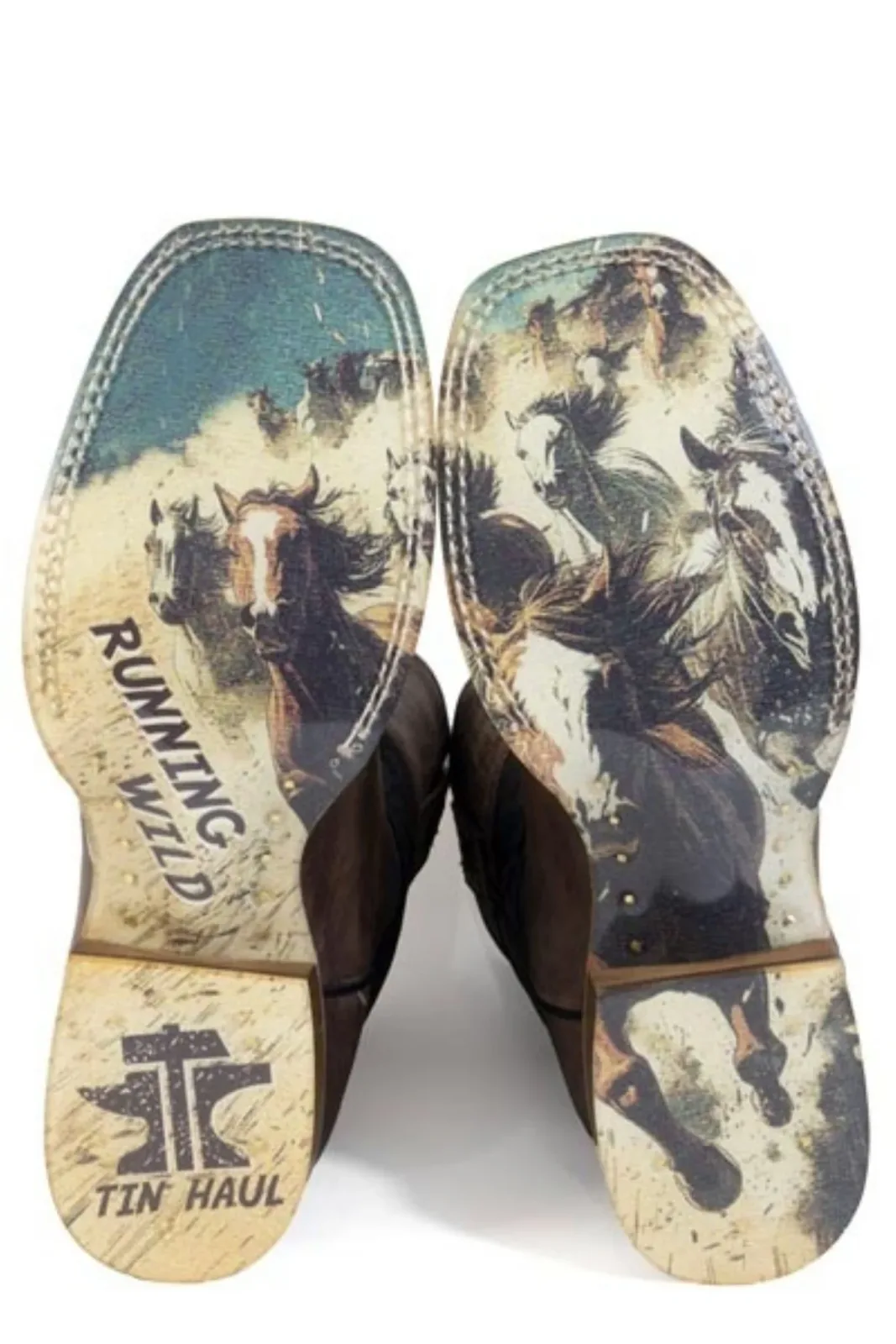 Tin Haul Mens Running Wild Square Toe Boots - Image 2