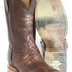 Tin Haul Mens Sharp As Ever Square Toe Boots