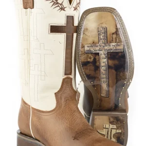 Tin Haul Mens Show Of Faith Square Toe Boots