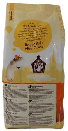 Tiny Friends Farm Reggie Rat & Mimi Mouse Tasty Mix Food (2 Lbs) and Simple Rewards Treats (3 Ounces) – Plus Chews and Fun Animal Facts Booklet Bundle - Image 2