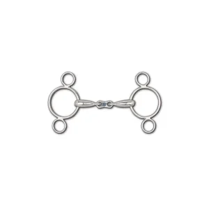 Toklat Hollow Mouth Frenchlink Snaffle 3Ring Gag 5