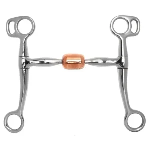 Toklat Tom Thumb Large Copper Roller Snaffle Bit 5