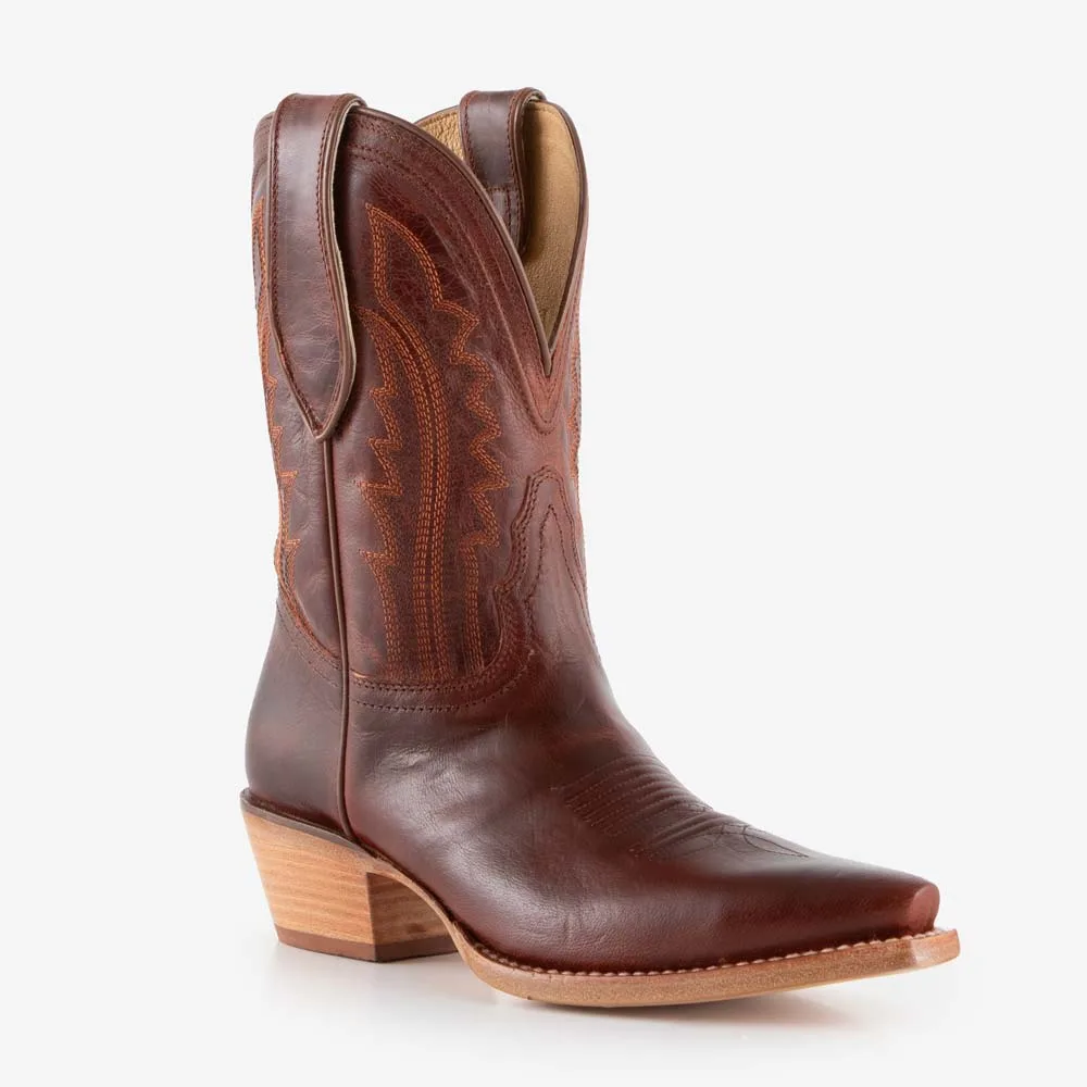 Tony Lama Cognac Areli Derby Booties