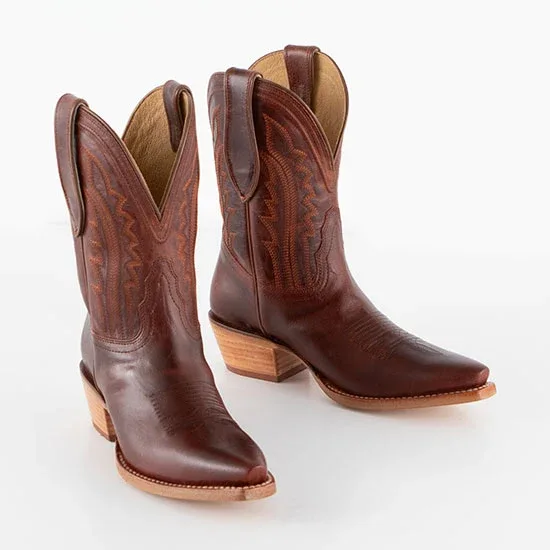 Tony Lama Cognac Areli Derby Booties - Image 2