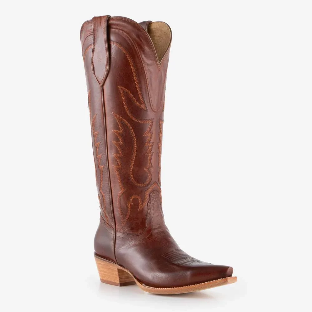 Tony Lama Cognac Jess Derby Boots