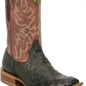 Tony Lama Mens Blaine 11" Ostrich Boots