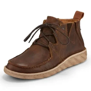 Tony Lama Mens Estancia Tan Brown Mocs