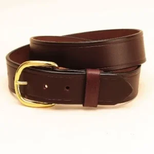 Tory 1 1/2In Plain Belt With Brass Buckle 32 Havana