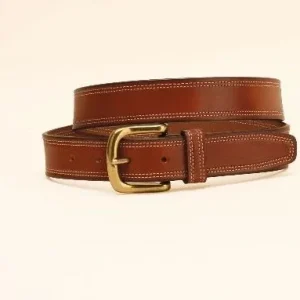 Tory 1 1/4In Harness Dbl Stitched Belt 32 Oak