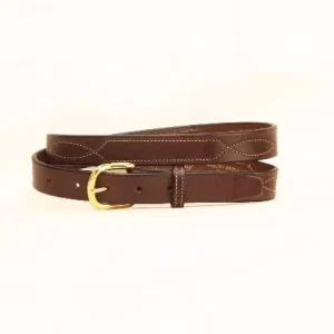 Tory 1In Belt With Stitched Pattern 28 Blk/Gry