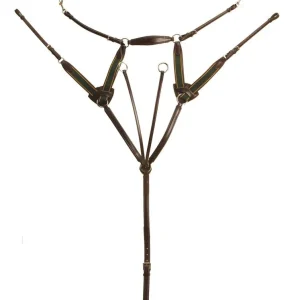 Tory Leather Company Padded 5-Point Breastplate with Running Attachment