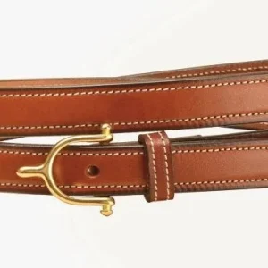Tory Leather English Spur Buckle Belt