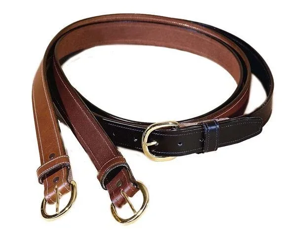 Tory Leather Stitched Leather Belt 30 Black