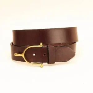 Tory Lthr 1 1/2In Belt Spur Buckle 28 Blkbrass