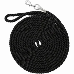 Tough 1 1/2in x 25ft Black Cotton Lunge Line