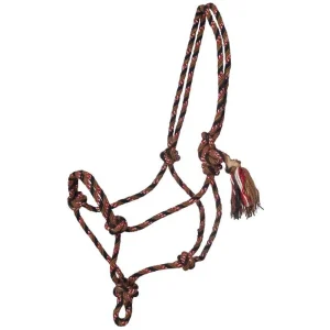 Tough 1 Brown Black Red Cream Mecate Rope Halter