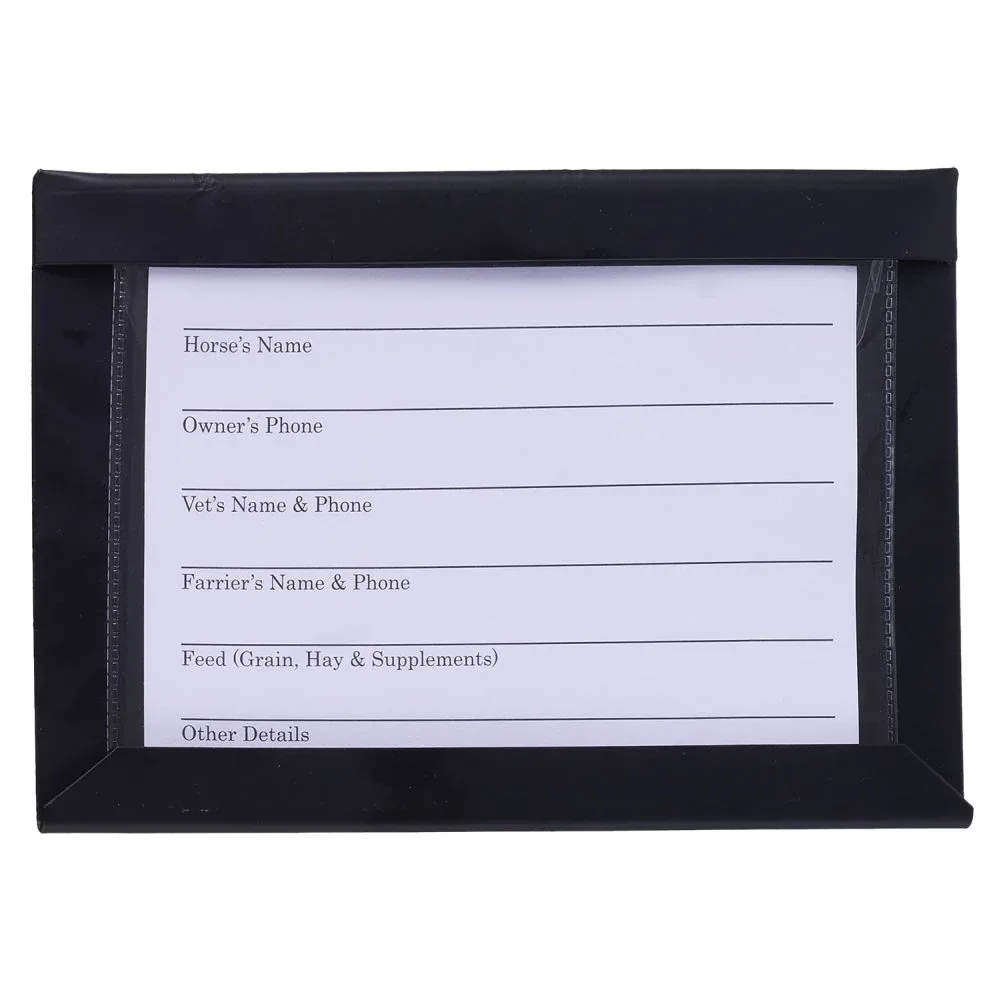Tough 1 Stall Card Holder with Card