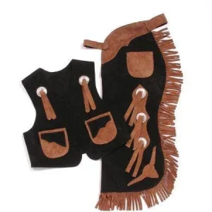 Tough1 Longhorns Youth Vest/Chap Set