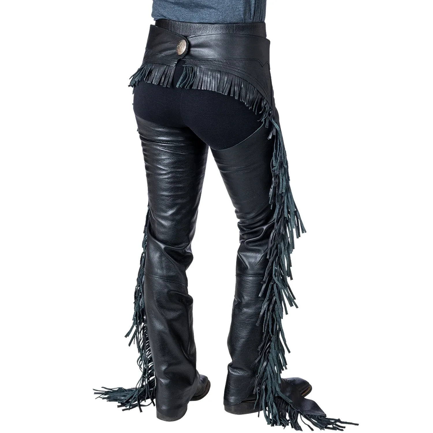 Tough1 Smooth Leather Show Chaps - Image 2