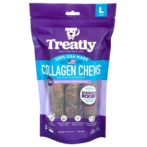 Treatly Collagen Chew Rolls Dog Treats Chicken Large, 3 pk