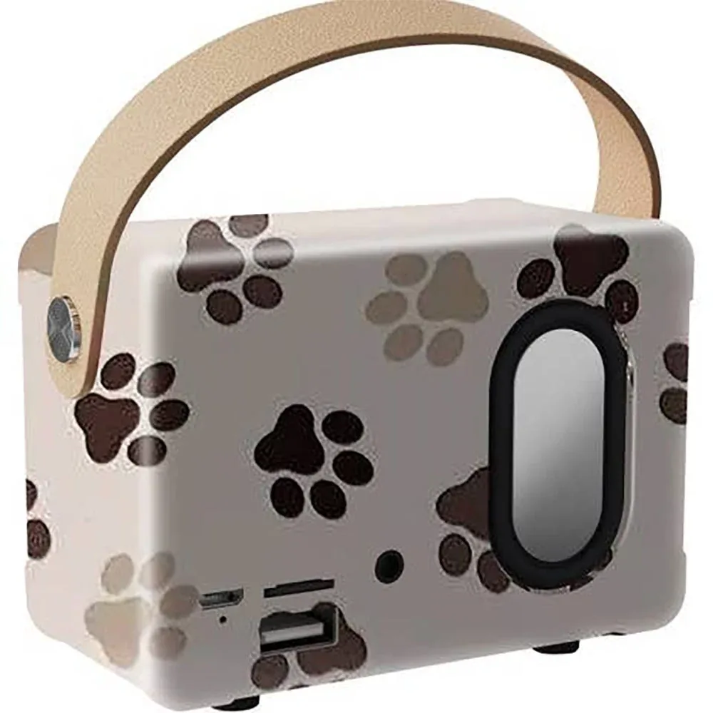 Trendz Mart Paw Print Vintage Speaker - Image 2