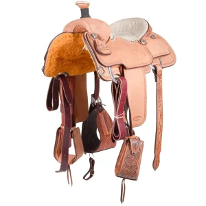 Trent Ward 14.5in Roughout with Tan suede Seat Team Roper