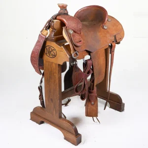 Trent Ward Used 14in Platinum Series Team Roping Saddle