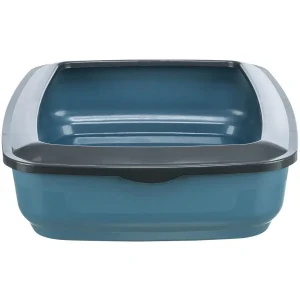 Trixie Brisko Litter Tray with Rim for Cats (Blue)