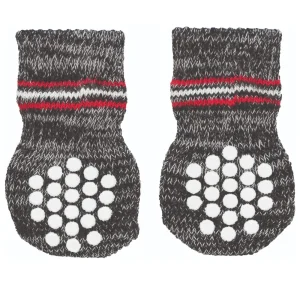 Trixie Non Slip Socks for Dogs (Grey)