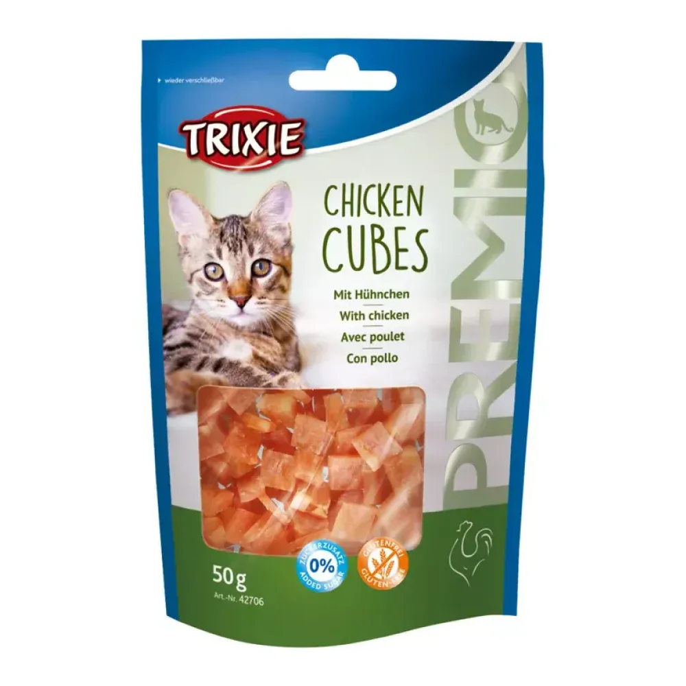 Trixie Premio Chicken Cubes & Tuna Filet Bites Cat Treats - Image 2