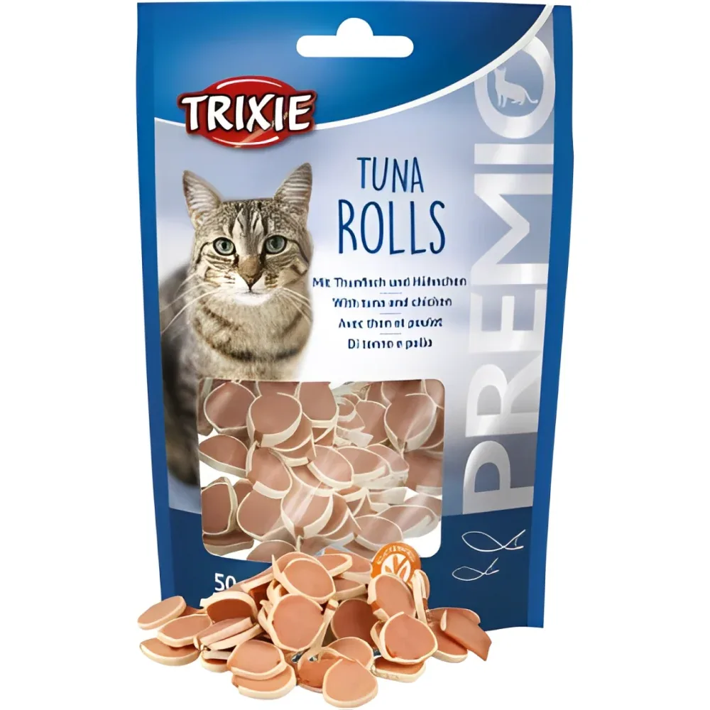 Trixie Premio Tuna Rolls & Kittos Purr Fect Chicken Liver Bites Cat Treats - Image 2