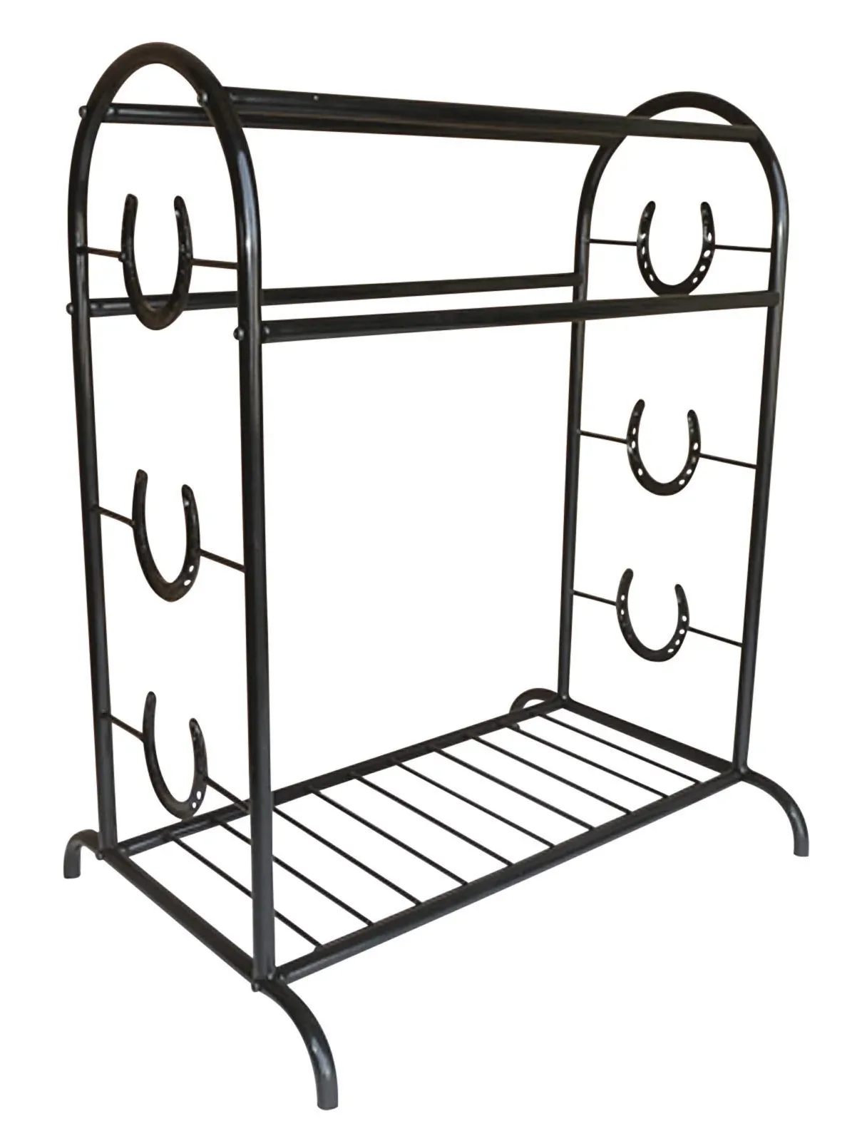 Trophy Saddle Stand with Horseshoes - Image 2