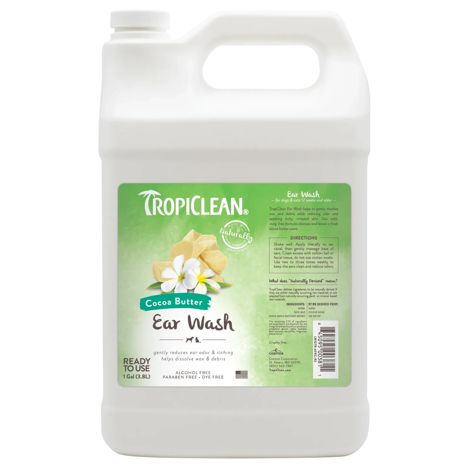 TropiClean Alcohol Free Ear Wash 1 gal