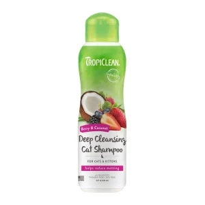 TropiClean Berry & Coconut Deep Cleansing Shampoo for Cats & Kittens 12 oz