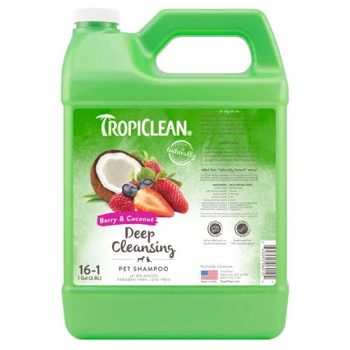 TropiClean Berry & Coconut Deep Cleansing Shampoo for Pets 1 gal - Image 2