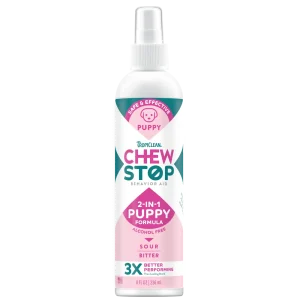 TropiClean Chew Stop Behavior Aid 2in1 Puppy Spray 8 oz