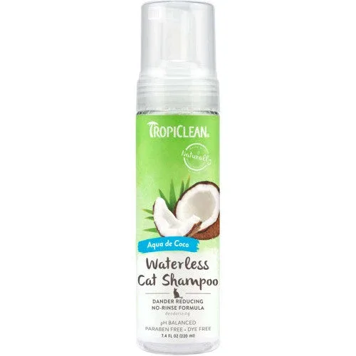 TropiClean Dander Reducing Waterless Shampoo for Cats 7.4 Fl. oz - Image 2