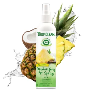 TropiClean EnduraScent Pineapple Deodorizing Dog Spray 8 oz