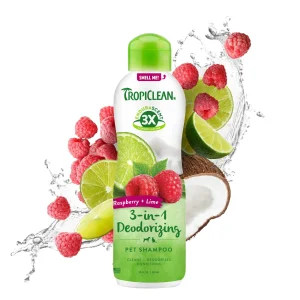 TropiClean EnduraScent Raspberry Lime Deodorizing Dog Shampoo 20 oz