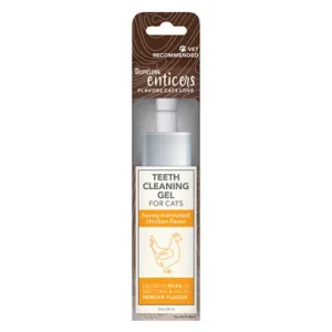 TropiClean Enticers Honey Marinated Chicken Flavor Teeth Cleaning Gel for Cats