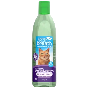 TropiClean Fresh Breath Cat Dental Water Additive & Urinary Tract Support 16 oz