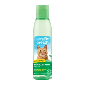 TropiClean Fresh Breath Dental Health Solution for Cats 8 oz