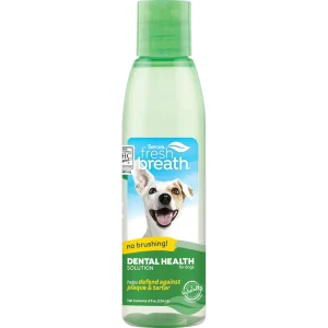 TropiClean Fresh Breath Dental Health Solution for Dogs 8 oz