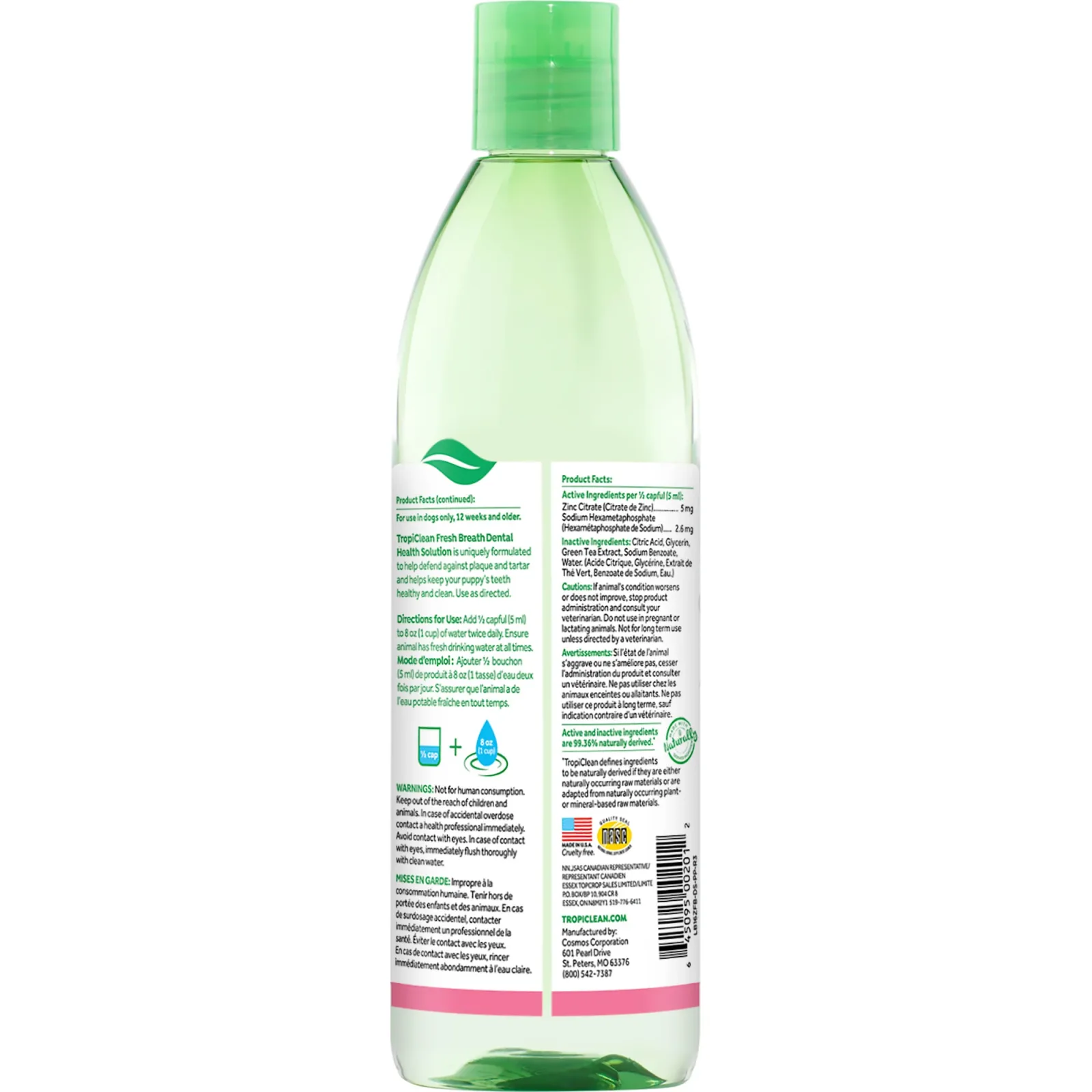 TropiClean Fresh Breath Dental Health Solution for Puppies, 16oz - Image 2