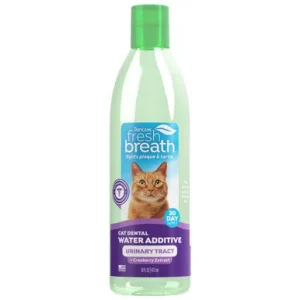TropiClean Fresh Breath Dental Water Additive + Urinary Tract Support for Cats