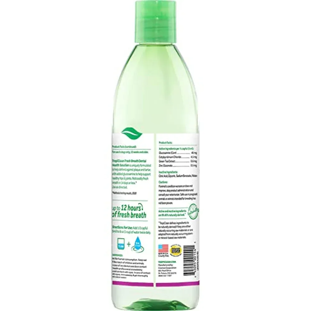 Tropiclean Fresh Breath Hip & Joint Water Additive for Dogs - Image 2